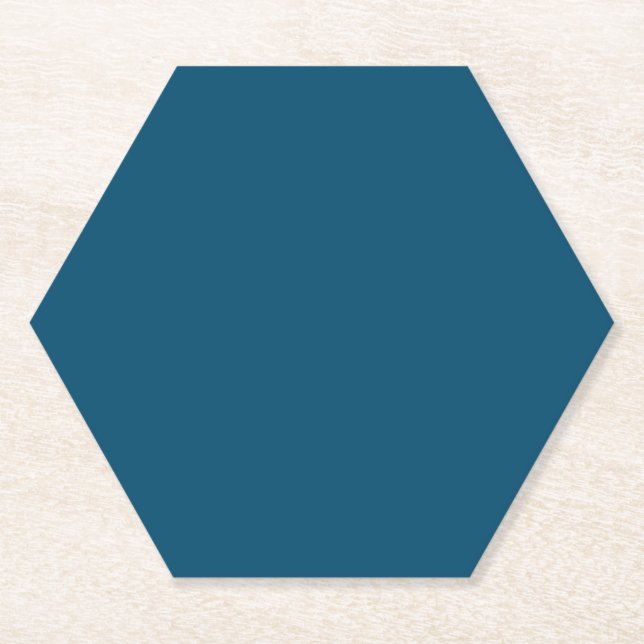 Posavasos De Papel Azul Opaco, Azul Velado, Jade Desvaído, (Anverso)