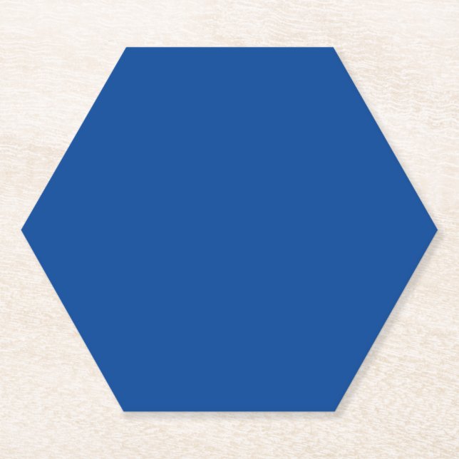 Posavasos De Papel Azul turbio, Azul plano, Azul grisáceo, (Anverso)