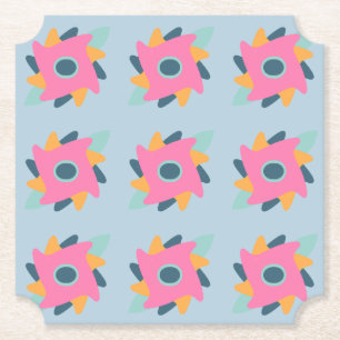 Posavasos De Papel Azulejo decorativo colorido