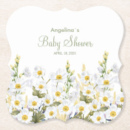 Posavasos De Papel Baby Shower Coasters