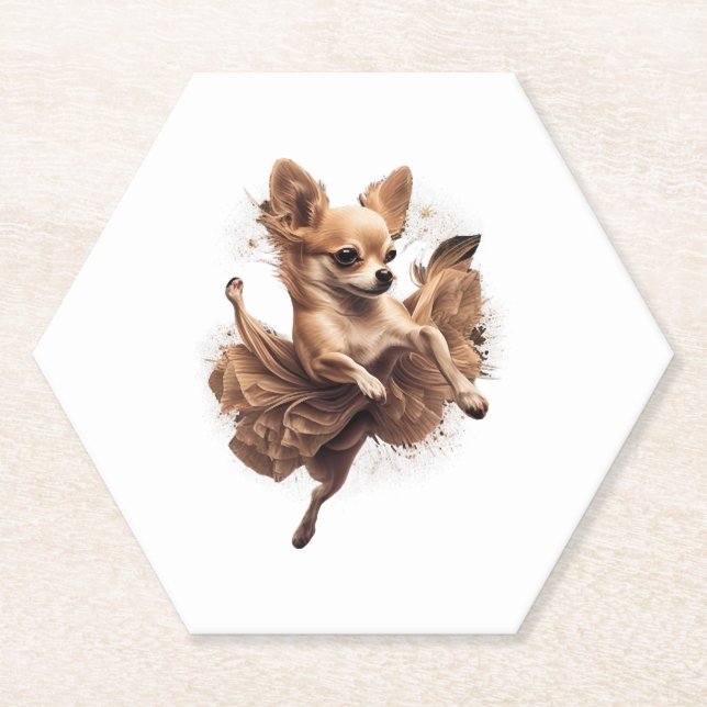 Posavasos De Papel Baile bailando ballet de Chihuahua (Anverso)