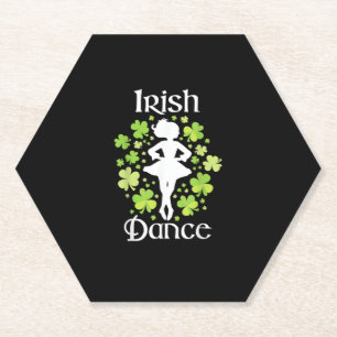 Posavasos De Papel Baile irlandés: Bailarina irlandesa Ceili Reel Dan