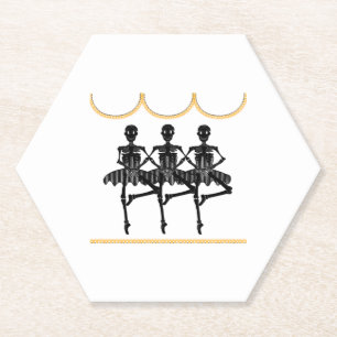 Posavasos De Papel Ballerinas en Halloween