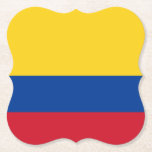 Posavasos De Papel Bandera colombiana<br><div class="desc">Productos de bandera mundial de Personalizable - Por favor,  no dude en agregar su propio texto.</div>