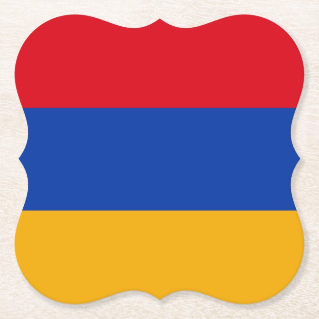 Posavasos De Papel Bandera de Armenia (armenia) (Anverso)