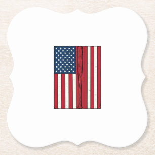 Posavasos De Papel Bandera de béisbol deteriorada diseño vectorial vi