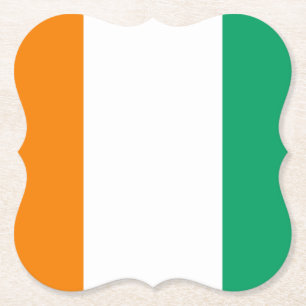 Posavasos De Papel Bandera de Costa de Marfil