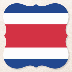 Posavasos De Papel Bandera de Costa Rica