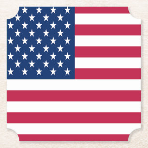 Posavasos De Papel Bandera de Estados Unidos