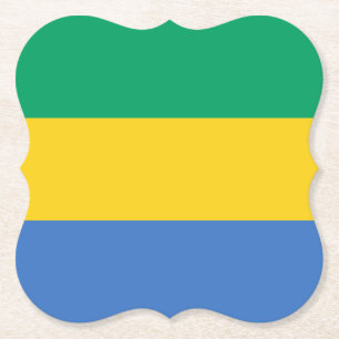 Posavasos De Papel Bandera de Gabón