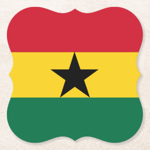 Posavasos De Papel Bandera de Ghana