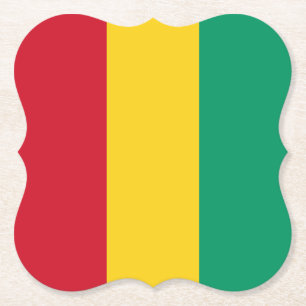 Posavasos De Papel Bandera de Guinea