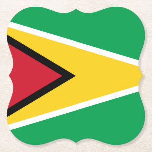 Posavasos De Papel Bandera de Guyana (guyanesa)
