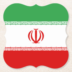 Posavasos De Papel Bandera de Irán (iraní)
