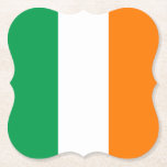 Posavasos De Papel Bandera de Irlanda (irlandesa)<br><div class="desc">Productos de bandera mundial de personalizable - Por favor,  no dude en añadir su propio texto.</div>