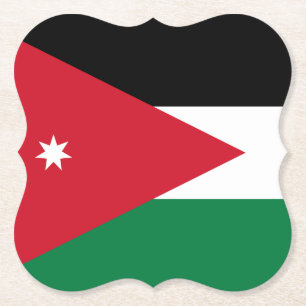 Posavasos De Papel Bandera de Jordania