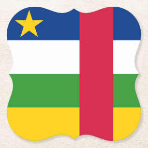 Posavasos De Papel Bandera de la República Centroafricana