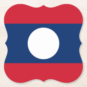 Posavasos De Papel Bandera de Laos