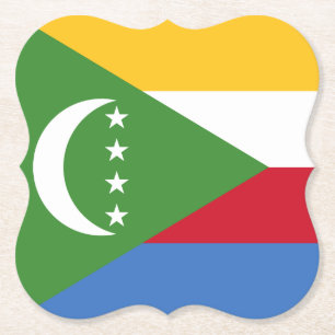 Posavasos De Papel Bandera de las Comoras