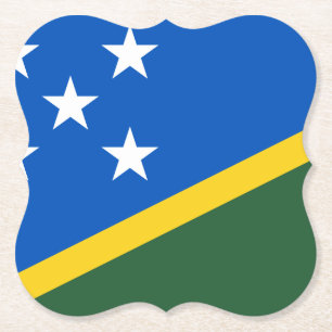 Posavasos De Papel Bandera de las Islas Salomón