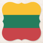 Posavasos De Papel Bandera de Lituania (lituana)<br><div class="desc">Productos de bandera mundial de personalizable - Por favor,  no dude en añadir su propio texto.</div>