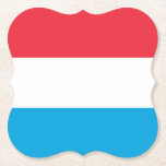 Posavasos De Papel Bandera de Luxemburgo<br><div class="desc">Productos de bandera mundial de personalizable - Por favor,  no dude en añadir su propio texto.</div>