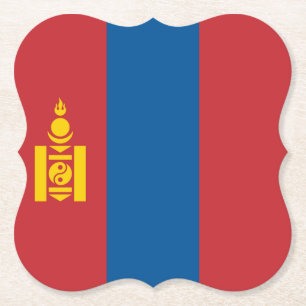 Posavasos De Papel Bandera de Mongolia (mongola)