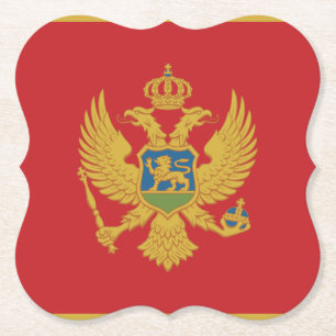 Posavasos De Papel Bandera de Montenegro