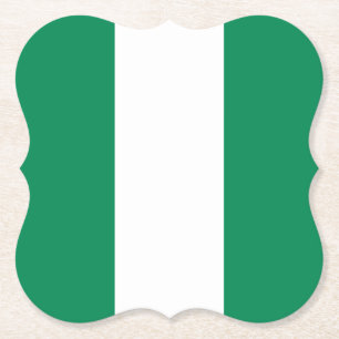 Posavasos De Papel Bandera de Nigeria (nigeriana)