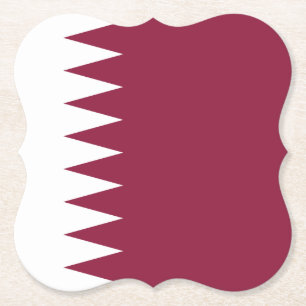 Posavasos De Papel Bandera de Qatar