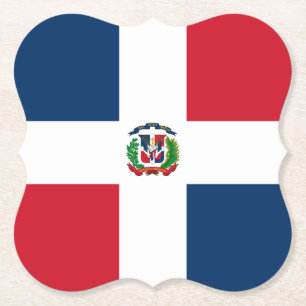 Posavasos De Papel Bandera de República Dominicana