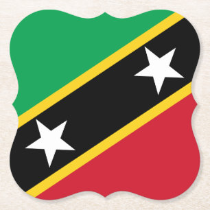 Posavasos De Papel Bandera de Saint Kitts y Nevis