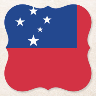 Posavasos De Papel Bandera de Samoa