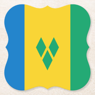 Posavasos De Papel Bandera de San Vicente y las Granadinas