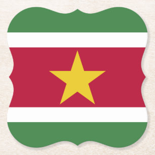 Posavasos De Papel Bandera de Surinam