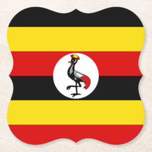 Posavasos De Papel Bandera de Uganda