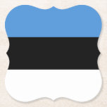 Posavasos De Papel Bandera estonia<br><div class="desc">Productos de bandera mundial de personalizable - Por favor,  no dude en añadir su propio texto.</div>