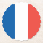 Posavasos De Papel Bandera francesa<br><div class="desc">¡Una bonita montaña rusa de la bandera francesa para añadir algo de "joie de vivre" a cualquier ocasión!</div>