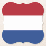 Posavasos De Papel Bandera holandesa<br><div class="desc">Productos de bandera mundial de personalizable - Por favor,  no dude en añadir su propio texto.</div>