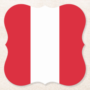 Posavasos De Papel Bandera peruana