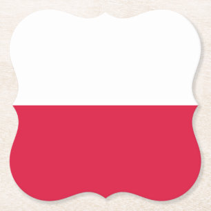 Posavasos De Papel Bandera (polaca) de Polonia