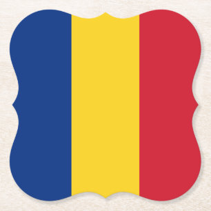 Posavasos De Papel Bandera (rumana) de Rumania