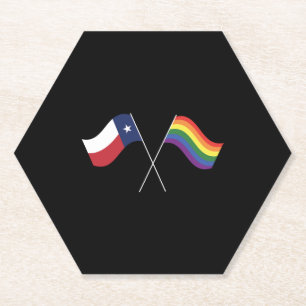 Posavasos De Papel Banderas de diseño del orgullo de Texas para orgul