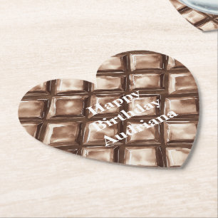 Posavasos De Papel Bar de vaina de chocolate