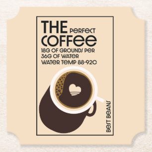 Posavasos De Papel Barista Coffeeshop