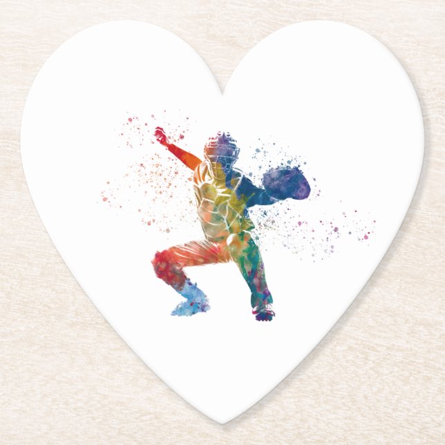 Posavasos De Papel baseball player (Anverso)