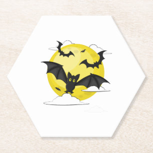 Posavasos De Papel Bat Halloween