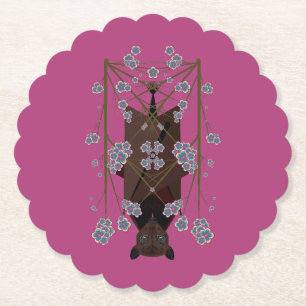 Posavasos De Papel Baterías de papel de frambuesa de Fox