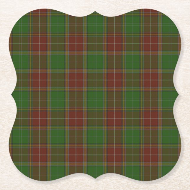 Posavasos De Papel Baxter (Buchanan) Clan Tartán (Anverso)