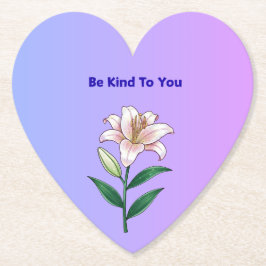 Posavasos De Papel Be Kind To You Lily Self-Care